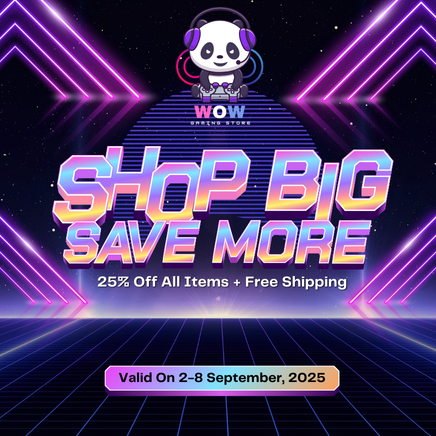wow gaming store promo