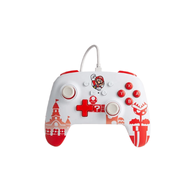 PowerA Enhanced Wired Controller for Nintendo Switch - Mario Red & White