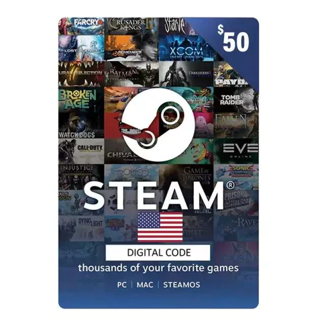 Steam Gift Card USA Store USD 50