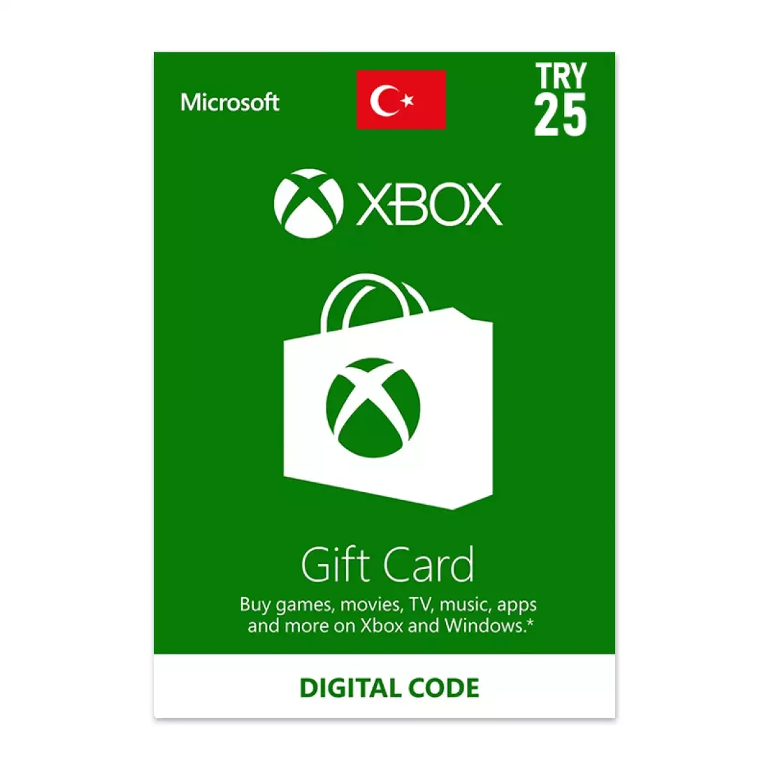 Xbox Gift Card Turkey Store TRY 25
