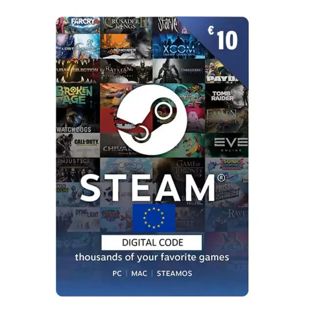 Steam Gift Card Europe Store EUR 10