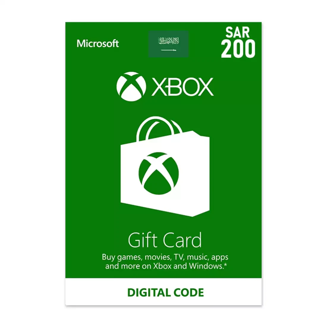 Xbox Gift Card KSA Store SAR 200