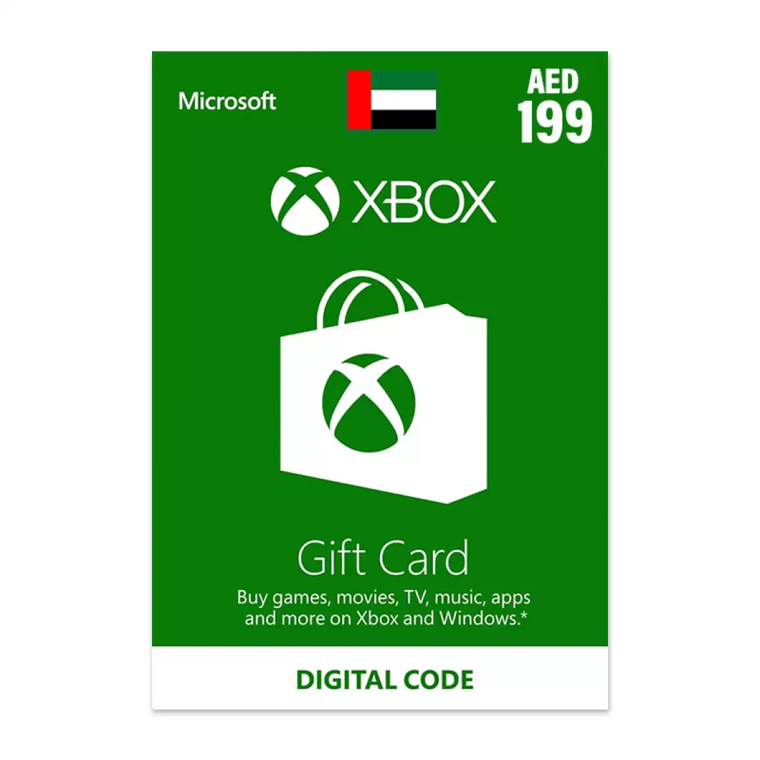 Xbox Gift Card UAE Store AED 199